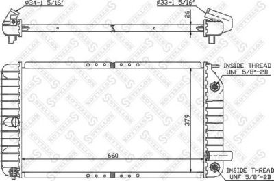 Stellox 10-25603-SX радиатор, охлаждение двигателя на CHEVROLET ALERO