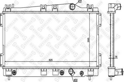 Stellox 10-25624-SX радиатор, охлаждение двигателя на DODGE NEON