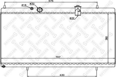 Stellox 10-25642-SX радиатор, охлаждение двигателя на PEUGEOT 407 SW (6E_)