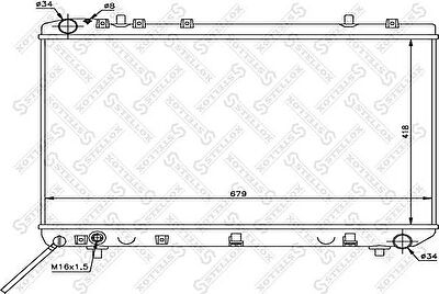 Stellox 10-25689-SX радиатор, охлаждение двигателя на SSANGYONG KORANDO (KJ)