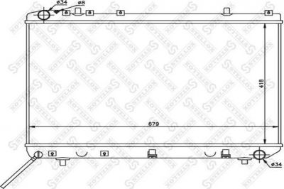 Stellox 10-25694-SX радиатор, охлаждение двигателя на SSANGYONG KORANDO (KJ)