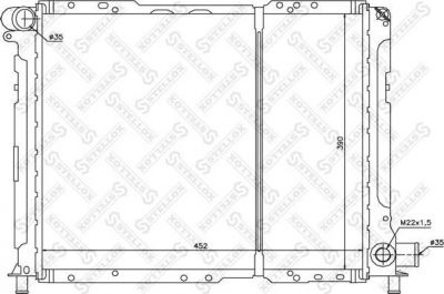 Stellox 10-25704-SX радиатор, охлаждение двигателя на FIAT CROMA (154)