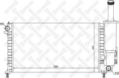 Stellox 10-25757-SX радиатор, охлаждение двигателя на FIAT PUNTO (188)