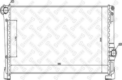 Stellox 10-25765-SX радиатор, охлаждение двигателя на FIAT PUNTO (188)