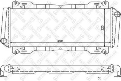 Stellox 10-25802-SX радиатор, охлаждение двигателя на FORD FIESTA фургон (FVD)