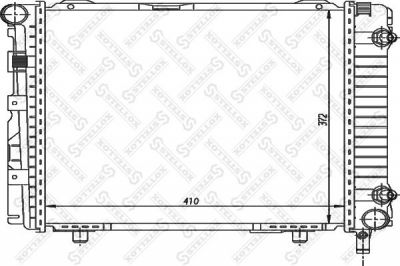 Stellox 10-25871-SX радиатор, охлаждение двигателя на MERCEDES-BENZ 190 (W201)