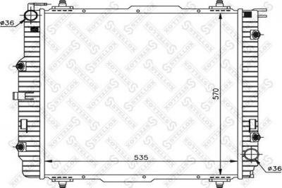 Stellox 10-25881-SX радиатор, охлаждение двигателя на PUCH G-MODELL (W 463)