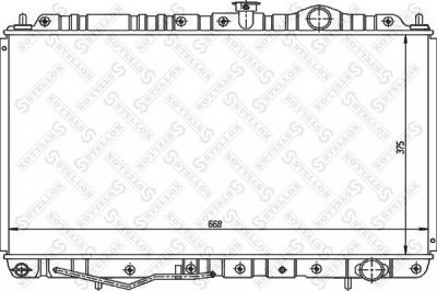 Stellox 10-25954-SX радиатор, охлаждение двигателя на MITSUBISHI GALANT V седан (E5_A, E7_A, E8_A)