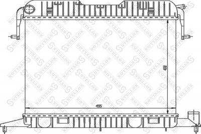 Stellox 10-26006-SX радиатор, охлаждение двигателя на OPEL OMEGA A универсал (66_, 67_)