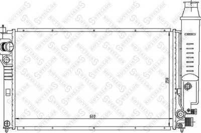 Stellox 10-26124-SX радиатор, охлаждение двигателя на PEUGEOT 405 I Break (15E)