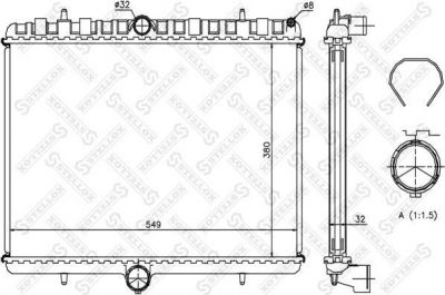 Stellox 10-26127-SX радиатор, охлаждение двигателя на PEUGEOT EXPERT Tepee (VF3V_)