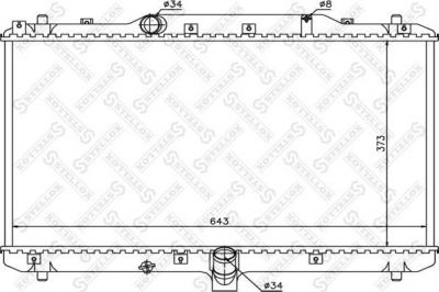 Stellox 10-26267-SX радиатор, охлаждение двигателя на FIAT SEDICI (FY_)