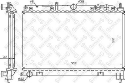 Stellox 10-26273-SX радиатор, охлаждение двигателя на ROVER 600 (RH)