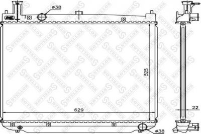 Stellox 10-26310-SX радиатор, охлаждение двигателя на TOYOTA HIACE IV автобус (LH1_)