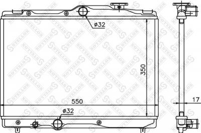 Stellox 10-26391-SX радиатор, охлаждение двигателя на TOYOTA COROLLA Wagon (_E10_)