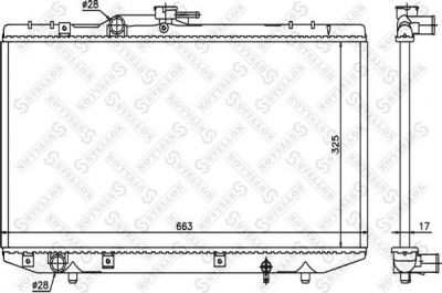 Stellox 10-26392-SX радиатор, охлаждение двигателя на TOYOTA STARLET (_P8_)