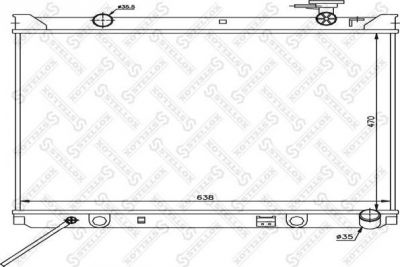 Stellox 10-26504-SX радиатор, охлаждение двигателя на KIA SORENTO I (JC)