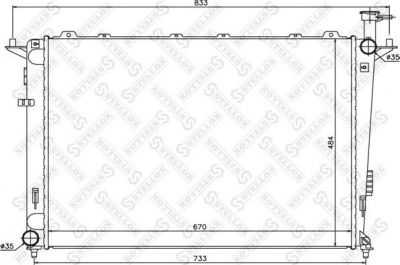 Stellox 10-26509-SX радиатор, охлаждение двигателя на KIA SORENTO II (XM)