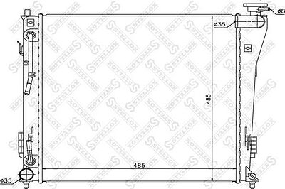 Stellox 10-26628-SX радиатор, охлаждение двигателя на HYUNDAI i40 CW (VF)