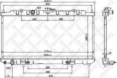 Stellox 10-26768-SX радиатор, охлаждение двигателя на NISSAN PRIMERA Hatchback (P12)