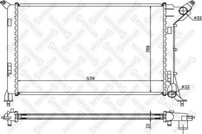 Stellox 10-26787-SX радиатор, охлаждение двигателя на MINI MINI (R50, R53)