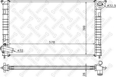 Stellox 10-26788-SX радиатор, охлаждение двигателя на MINI MINI (R50, R53)