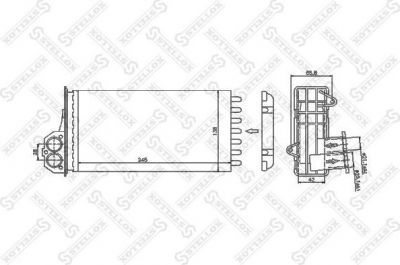 STELLOX Теплообменник, отопление салона (10-35047-SX)