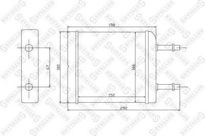 STELLOX Теплообменник, отопление салона (10-35050-SX)