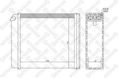 Stellox 10-35058-SX теплообменник, отопление салона на OPEL VECTRA A (86_, 87_)