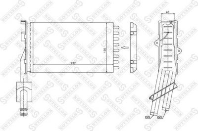Stellox 10-35061-SX теплообменник, отопление салона на RENAULT 21 универсал (K48_)