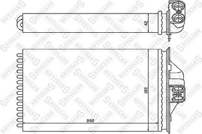 Stellox 10-35089-SX теплообменник, отопление салона на DODGE CARAVAN