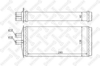 Stellox 10-35109-SX теплообменник, отопление салона на SKODA FELICIA II (6U1)