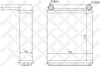 Stellox 10-35139-SX теплообменник, отопление салона на MERCEDES-BENZ SPRINTER 4-t фургон (904)