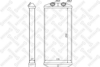 Stellox 10-35140-SX теплообменник, отопление салона на PEUGEOT 407 (6D_)