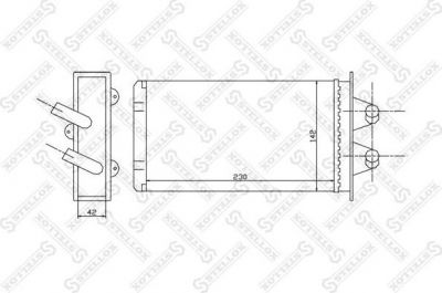 Stellox 10-35163-SX теплообменник, отопление салона на FIAT CINQUECENTO (170)