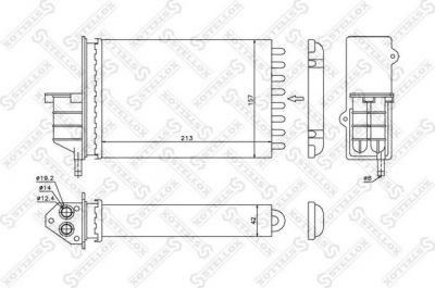 Stellox 10-35164-SX теплообменник, отопление салона на FIAT SEICENTO / 600 (187)