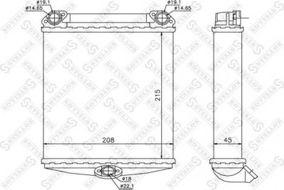 Stellox 10-35170-SX теплообменник, отопление салона на MERCEDES-BENZ S-CLASS (W126)