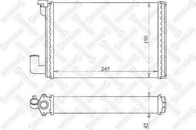 Stellox 10-35175-SX теплообменник, отопление салона на RENAULT MASTER I c бортовой платформой/ходовая часть (P__)