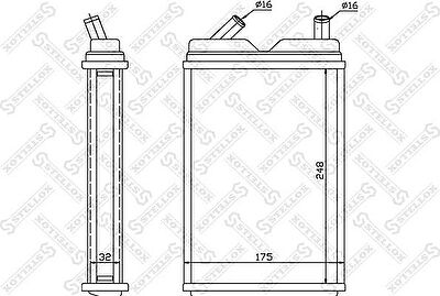Stellox 10-35180-SX теплообменник, отопление салона на VOLVO 960 Kombi (965)
