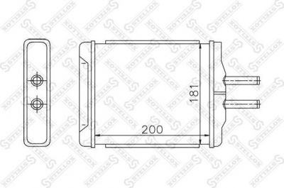 Stellox 10-35183-SX теплообменник, отопление салона на CHEVROLET EPICA (KL1_)