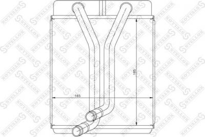 Stellox 10-35184-SX теплообменник, отопление салона на KIA CARENS II (FJ)