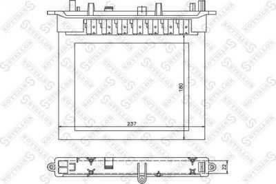 Stellox 10-35210-SX теплообменник, отопление салона на MERCEDES-BENZ E-CLASS (W211)