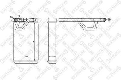 Stellox 10-35214-SX теплообменник, отопление салона на NISSAN MURANO (Z50)