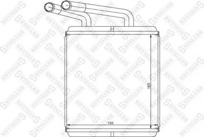 Stellox 10-35220-SX теплообменник, отопление салона на HYUNDAI PORTER пикап