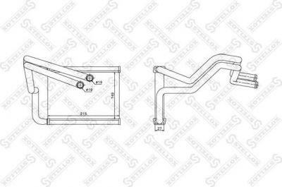 Stellox 10-35221-SX теплообменник, отопление салона на KIA PRO CEE'D (ED)