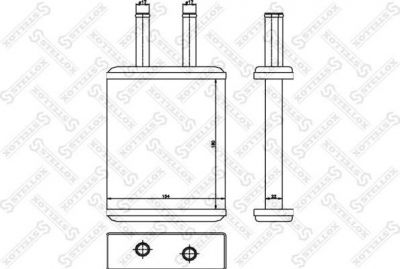 Stellox 10-35226-SX теплообменник, отопление салона на KIA SHUMA II (FB)