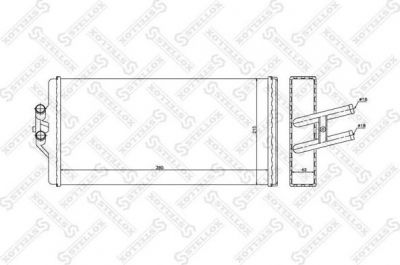 Stellox 10-35232-SX теплообменник, отопление салона на MERCEDES-BENZ SK