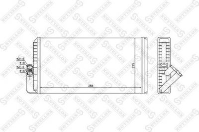 Stellox 10-35234-SX теплообменник, отопление салона на MERCEDES-BENZ ACTROS