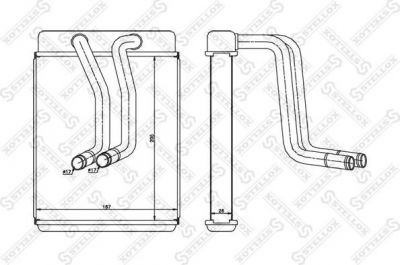 Stellox 10-35241-SX теплообменник, отопление салона на HYUNDAI SONATA IV (EF)