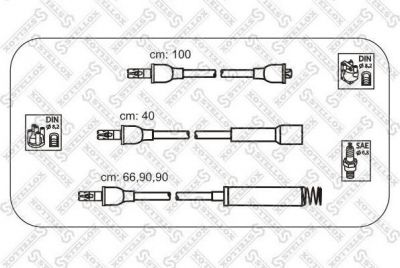 Stellox 10-38106-SX комплект проводов зажигания на OPEL OMEGA A (16_, 17_, 19_)